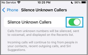 how to block know and unknown calls on iPhone