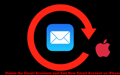 Delete the Email Accounts due to can not verify server identity error 