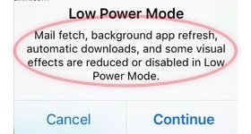 what will effect when I turn low power mode